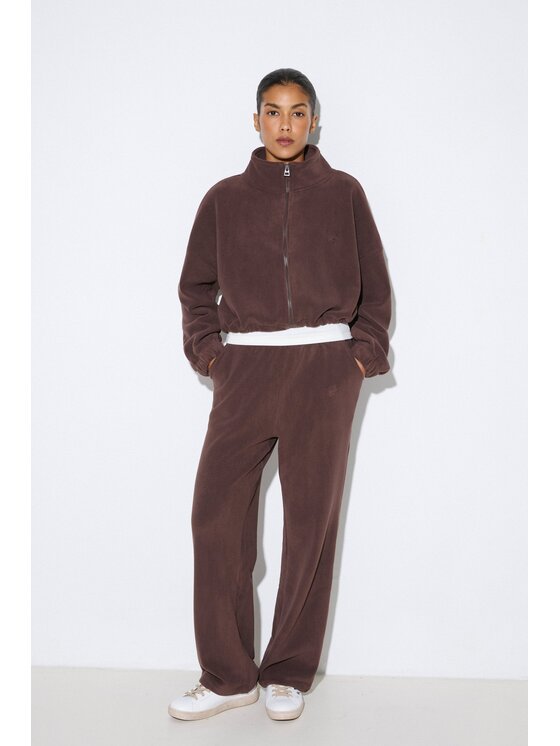 Estro Estro Dres ER00118829 Brązowy ciemny Loose Fit