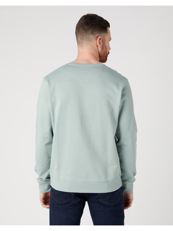Wrangler Wrangler Felpa SIGN Verde Regular Fit