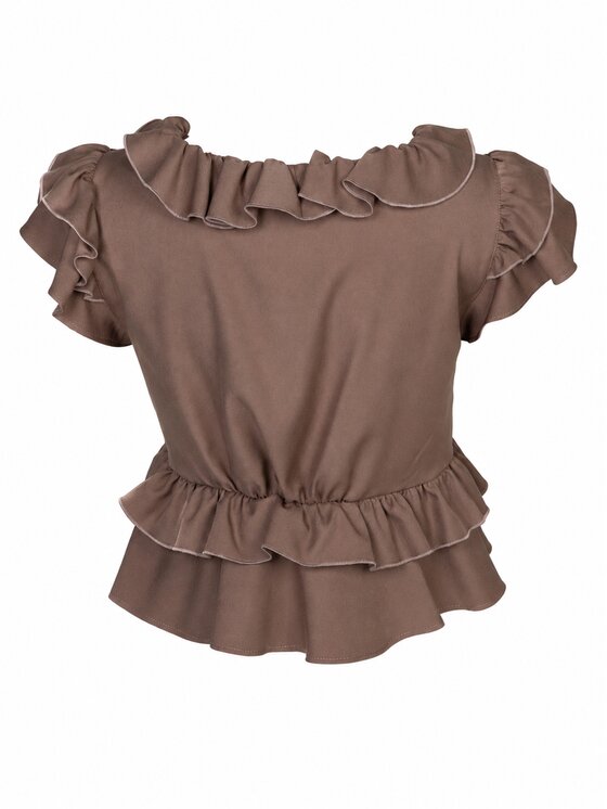Agatha Studio Agatha Studio Bluzka A26LS-AH-K04 Brązowy Classic Fit