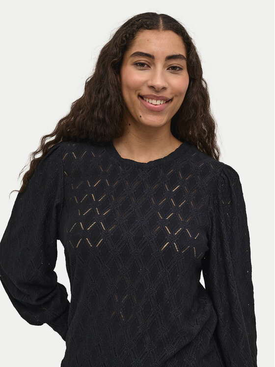Kaffe Kaffe Μπλουζάκι Tine 10509099 Μαύρο Regular Fit
