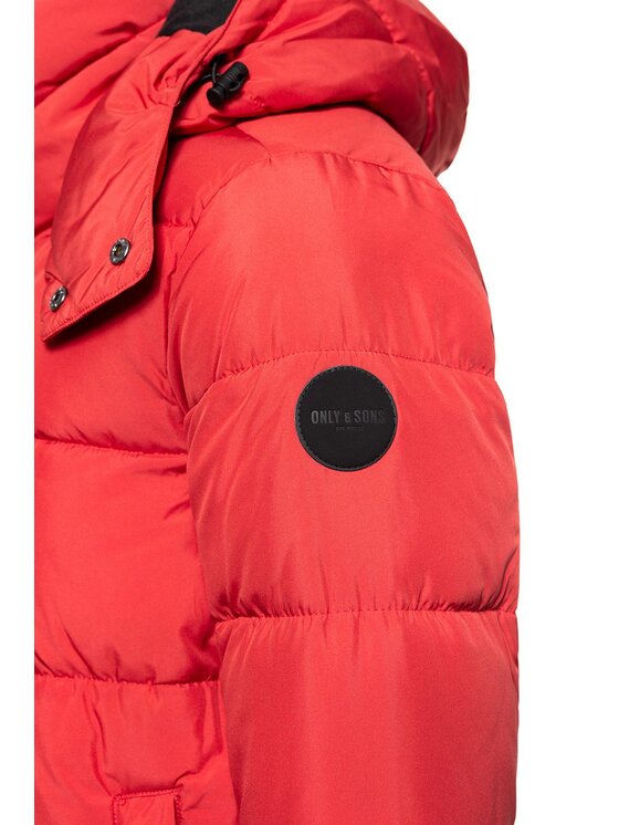 Only & Sons Only & Sons Kurtka zimowa ONSGRANT PUFFA JACKET Czerwony Regular Fit