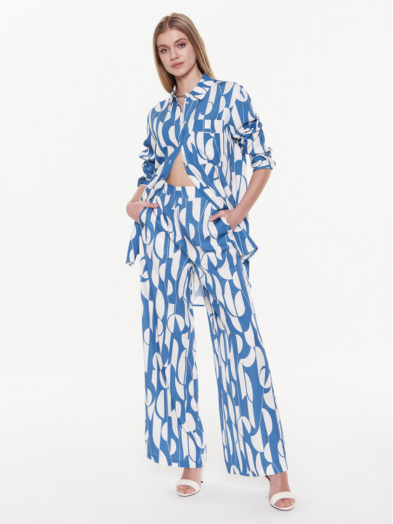 Pantaloni di tessuto 50484107 Multicolore Relaxed