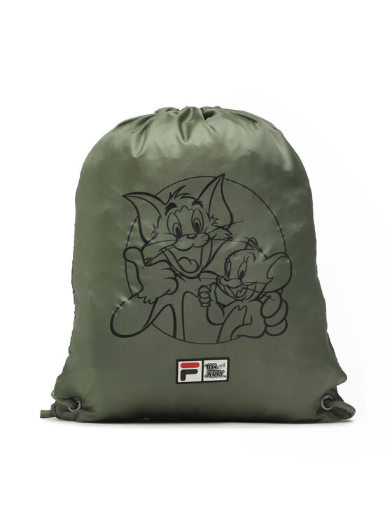 Worek Fila, Zielona, Tensta Warner Bros Small Sport Drawstring Backapck
