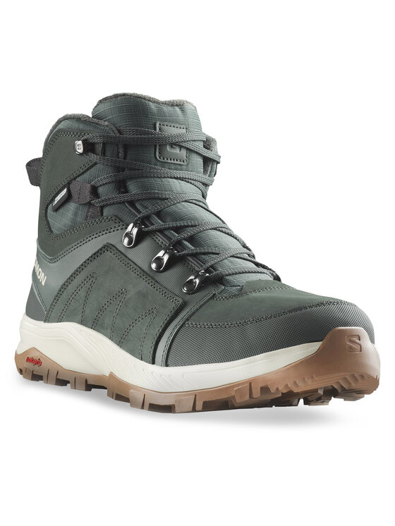 Salomon Chaussures de trekking Outchill Thinsulate Waterproof L47328100 Vert Modivo