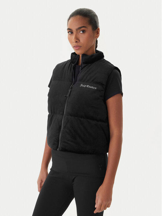 Juicy Couture Vestă Lightening JCOGL225551 Negru Regular Fit