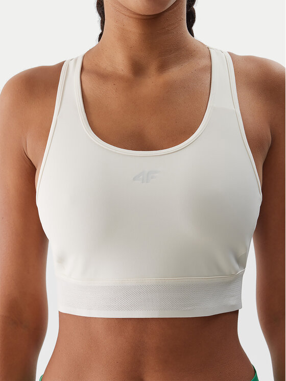 4F 4F Topiņš 4FWSS24TFTSF705 Écru Slim Fit