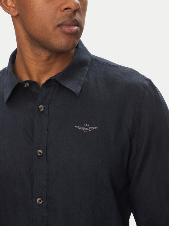 Aeronautica Militare Aeronautica Militare Camicia 251CA1239CT3089 Blu scuro Regular Fit