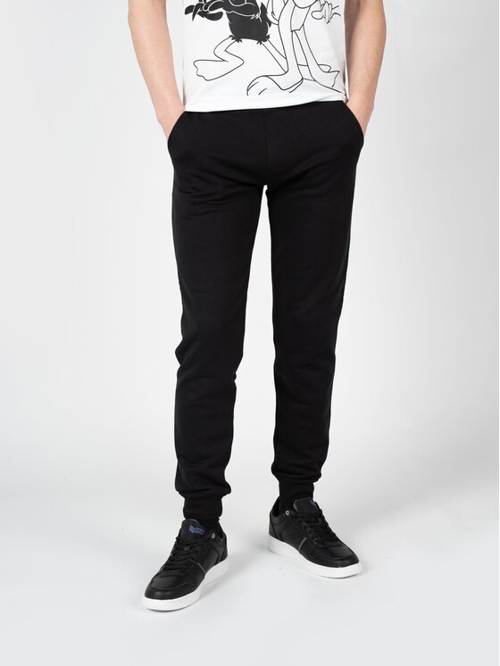 Iceberg Iceberg Παντελόνι υφασμάτινο B0106300 Μαύρο Regular Fit