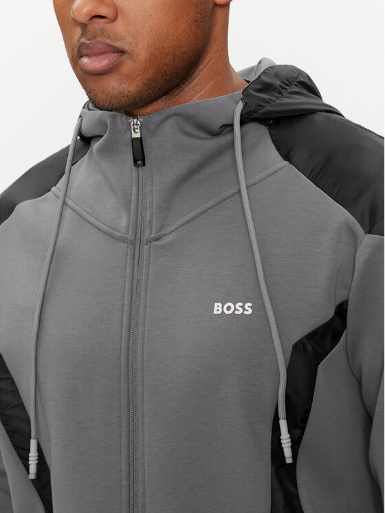 BOSS Boss Džemperis Saggon 50504895 Pilka Relaxed Fit