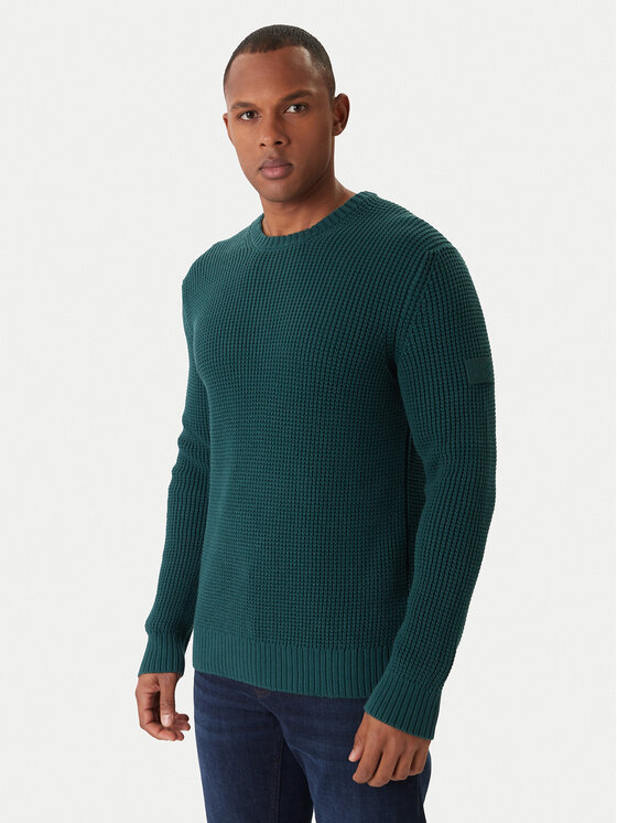 JOOP! Jeans Sweter Harono 30047662 Zielony Modern Fit