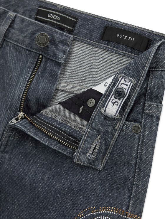 Guess Guess Jeans J6YA02 D1209 Grau Wide Leg