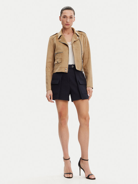 Morgan Morgan Куртка зі штучної шкіри 241-GOUSMI Бежевий Regular Fit