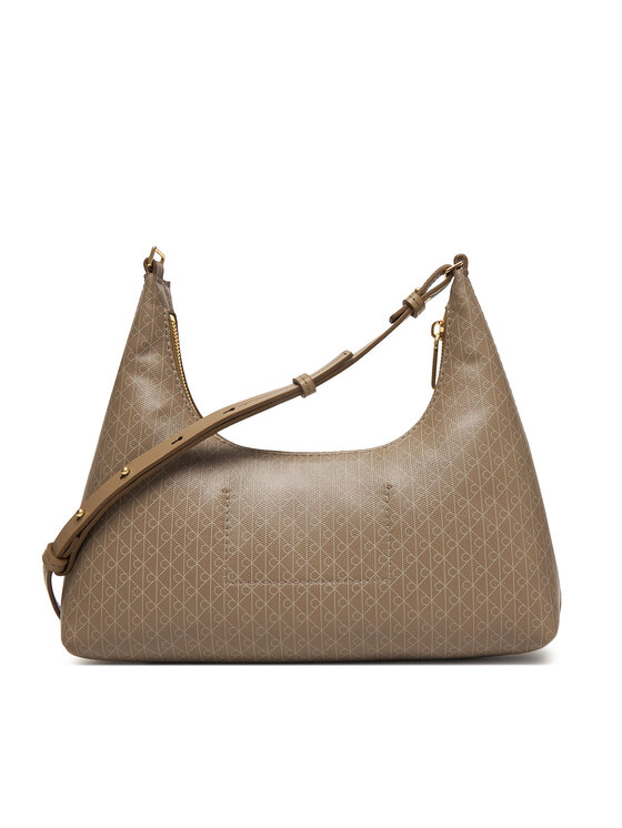 Calvin Klein Calvin Klein Geantă Emblem Aop Conv Shoulder Bag LV04F3298G Bej