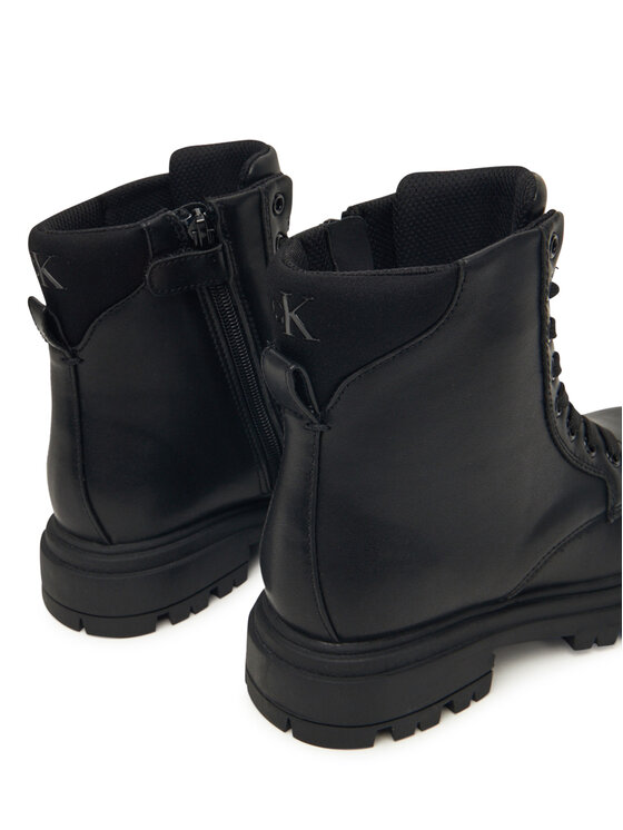 Calvin Klein Calvin Klein Trapery Lace Up Bootie V3A5-83120-1464 D Czarny