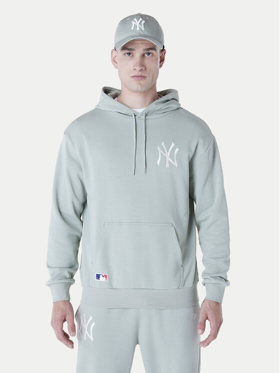 New Era New Era Majica dugih rukava New York Yankees MLB League 60596175 Zelena Regular Fit