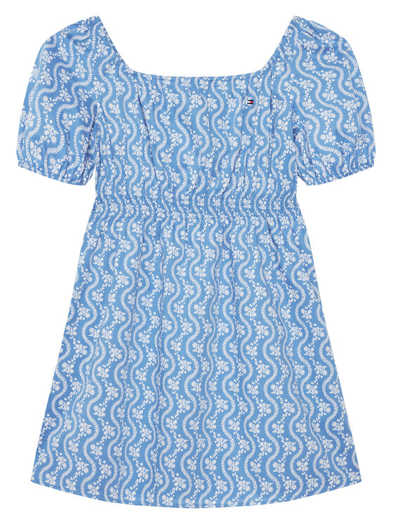 Tommy Hilfiger Tommy Hilfiger Sommerkleid KG0KG08473 D Blau Regular Fit