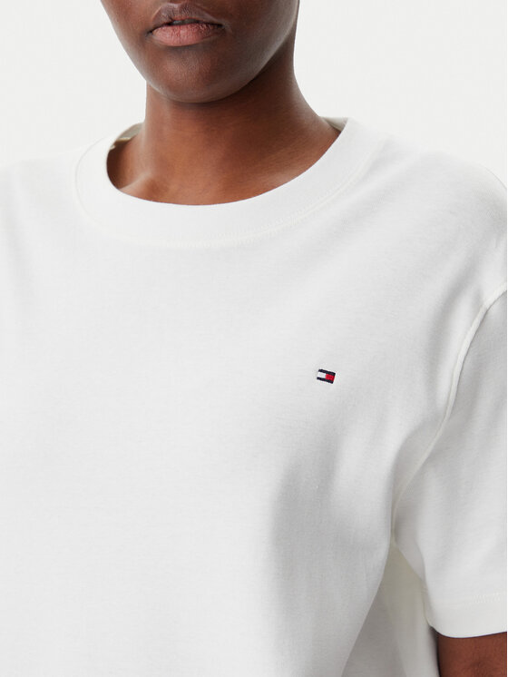 Tommy Hilfiger Tommy Hilfiger Tričko Modern Cody WW0WW46158 Écru Relaxed Fit