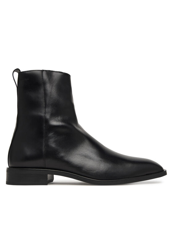 Calvin Klein Calvin Klein Čižmy Slim Clean Zip Boot Lth HM0HM02007 Čierna