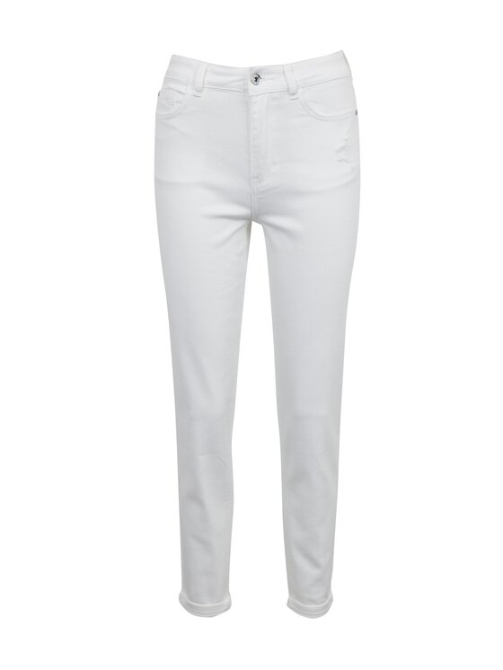 Orsay Orsay Jeansy 314096000000__36 Biały Cropped Fit