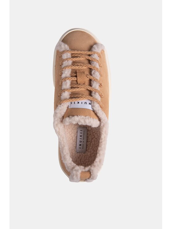 Inuikii Inuikii Sneakersy Shearling Low Béžová