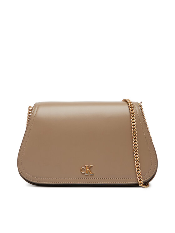 Calvin Klein Calvin Klein Kabelka Ck Curved Wallet On Chain LV04F1153G Béžová