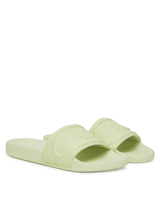 Calvin Klein Jeans Calvin Klein Jeans Şlapi Slide Pu Hf Mg YW0YW01879 Verde