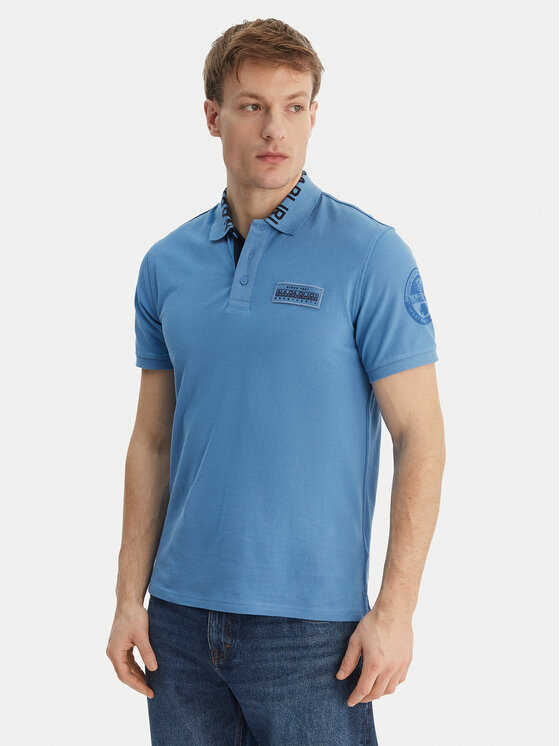 Napapijri Napapijri Polo E-Amundsen NP0A4IN9 Μπλε Regular Fit