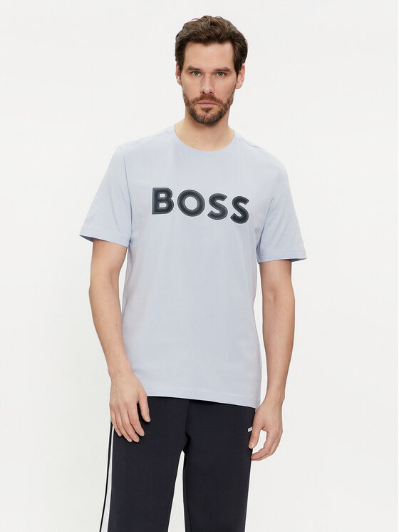 Férfi Póló BOSS, Méret: S, Kék, 50512866