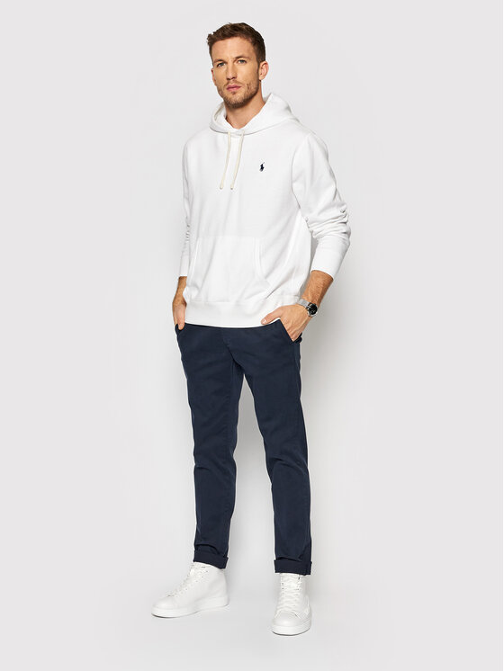 Polo Ralph Lauren Polo Ralph Lauren Majica dugih rukava Fleece 710766778009 Bijela Regular Fit