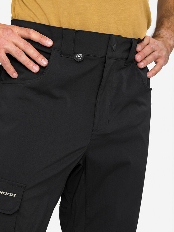 Viking Viking Spodnie materiałowe Hanzo Czarny Regular Fit