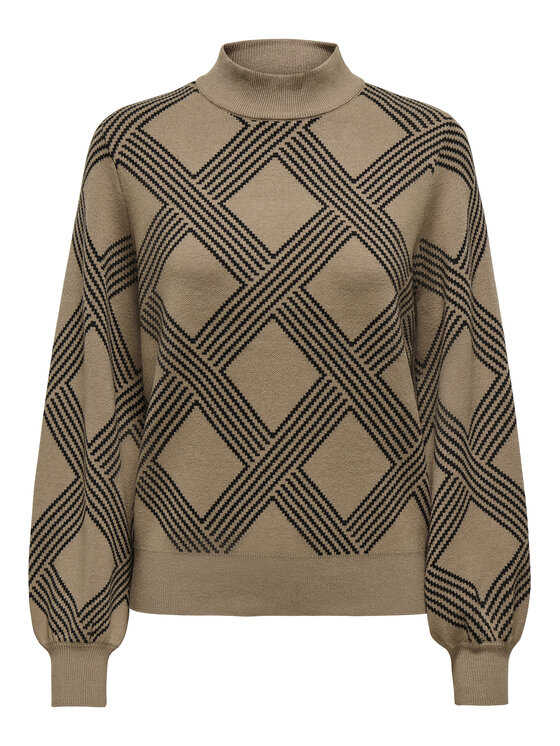 ONLY ONLY Гольф Anny 15327635 Бежевий Regular Fit