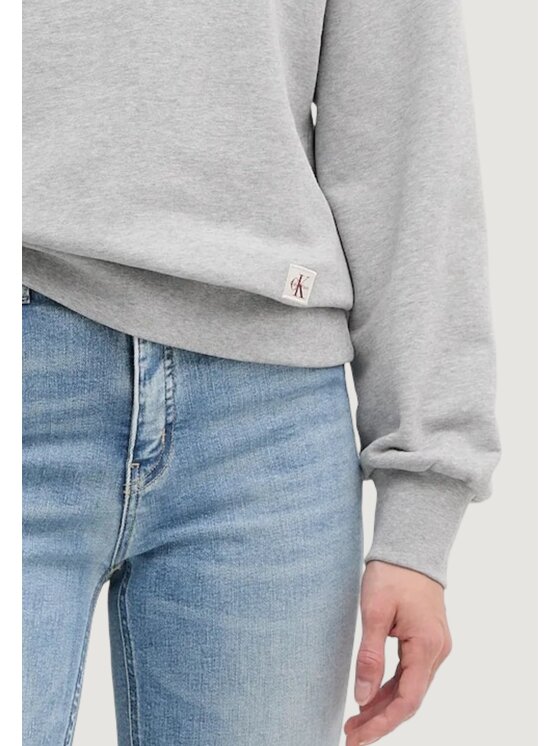 Calvin Klein Jeans Calvin Klein Jeans Felpa A- LS BADGE LOGO TER Grigio Casual Fit