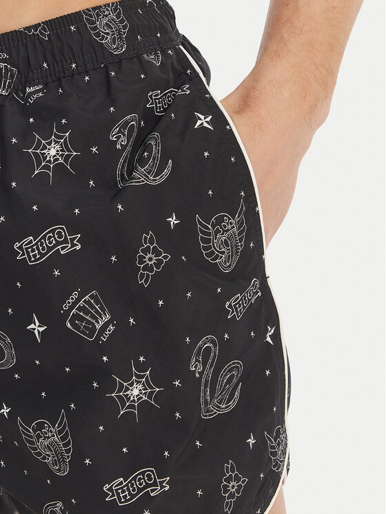 HUGO HUGO Badeshorts Rik 50533795 Grau Regular Fit