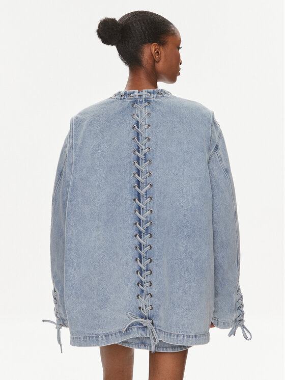 ROTATE ROTATE Jeansová bunda Denim Oversized 1120081468 Modrá Oversize