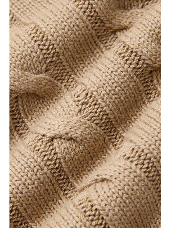 Lancerto Lancerto Sweter Cutter SW073225000039 Beżowy Regular Fit