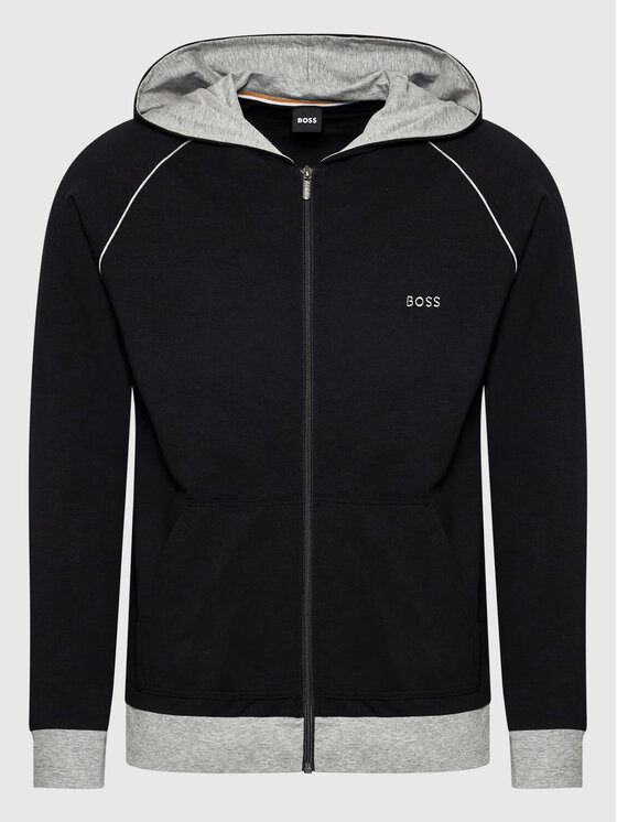 BOSS Boss Džemperis Mix&Match 50469540 Juoda Regular Fit