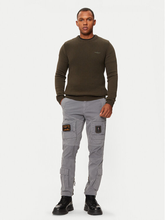 Aeronautica Militare Aeronautica Militare Maglione 242MA1453L409 Verde Regular Fit