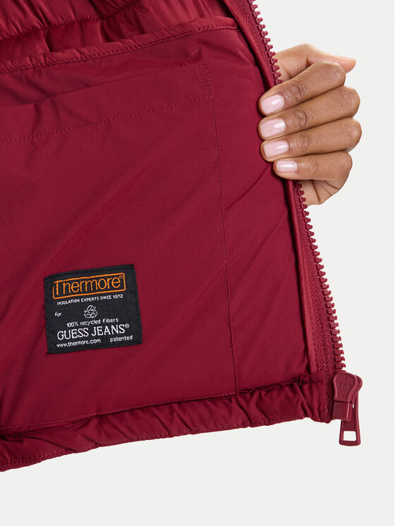 Guess Jeans Guess Jeans Žieminė striukė W4BL20 WGII2 Raudona Regular Fit