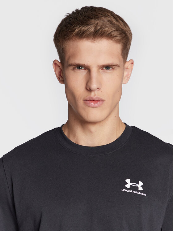 Under Armour Under Armour T-krekls Ua Logo Embroidered 1373997 Melns Relaxed Fit
