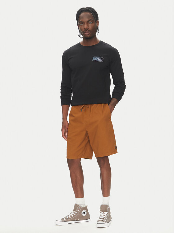 Billabong Billabong Šortky z materiálu Larry Twill EBYWS00114 Hnědá Regular Fit