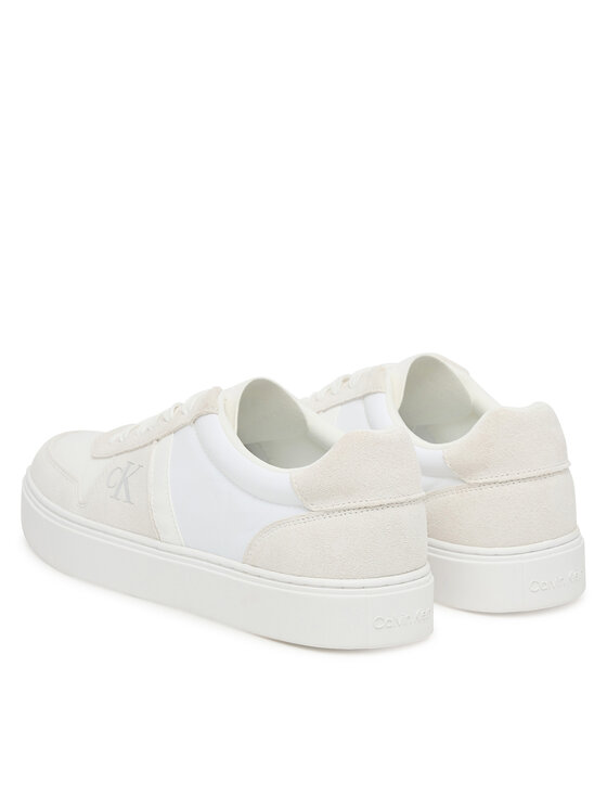 Calvin Klein Calvin Klein Sneakers Classic Cups Lace Mix Emb Tongue YM0YM01395 Alb