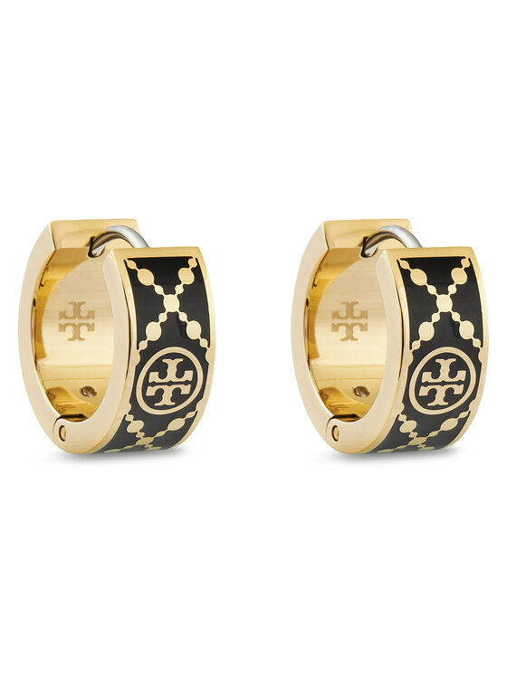 Tory Burch Naušnice Small T Monogram Hoop Earring 157223 Zlatna