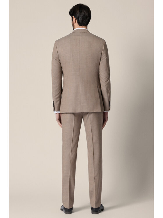 Lancerto Lancerto Garnitur Leganes GA073126000009 Brązowy Slim Fit