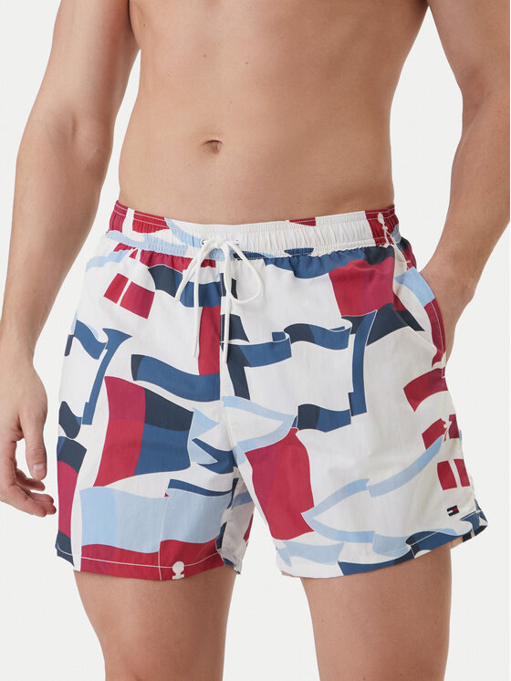 Tommy Hilfiger Tommy Hilfiger Pantaloni scurți pentru înot UM0UM03491 Colorat Regular Fit