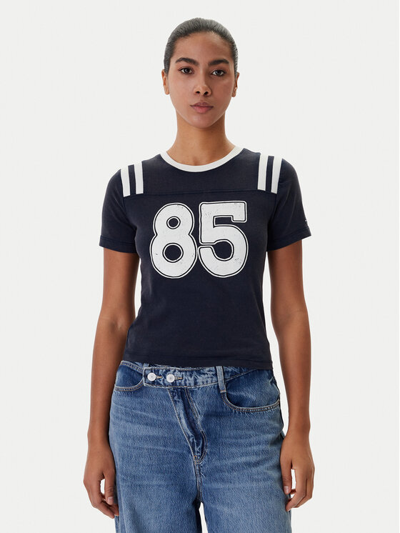 Tommy Jeans Tommy Jeans T-Shirt DW0DW22760 Tmavomodrá