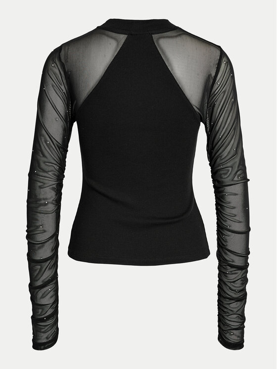 Noisy May Noisy May Bluză Maya 27032594 Negru Regular Fit