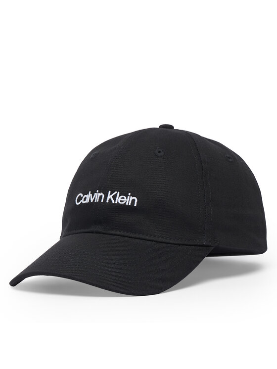 Calvin Klein Șapcă Titlecase Embroidery LV04D5003G Negru