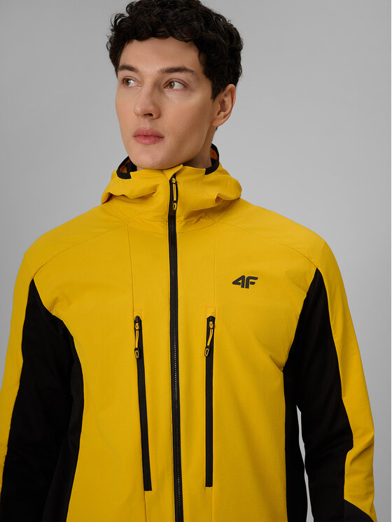 4F 4F Kurtka wielofunkcyjna TREKKING Żółty Regular Fit