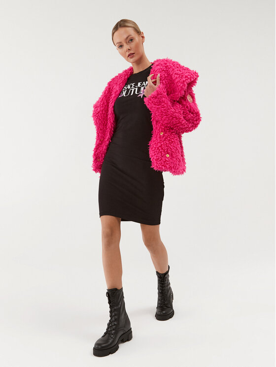 Versace Jeans Couture Versace Jeans Couture Kasdieninė suknelė 75HAOT20 Juoda Regular Fit