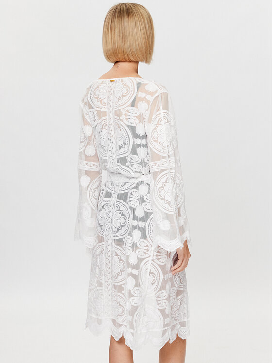 Selmark Selmark Kimono BC072 Balts Regular Fit